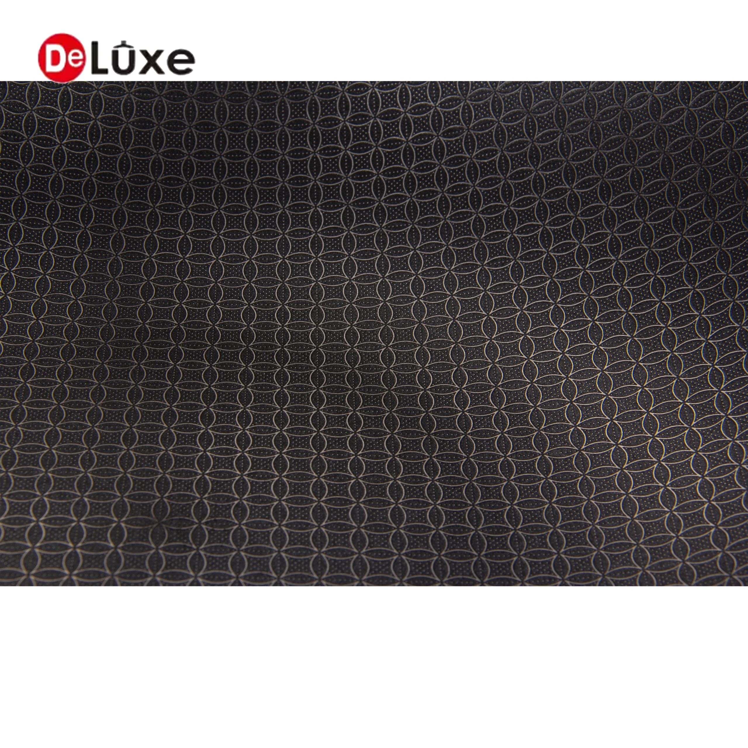 Close up of etched honeycomb texture non-stick inner surface of composite stainless steel wok