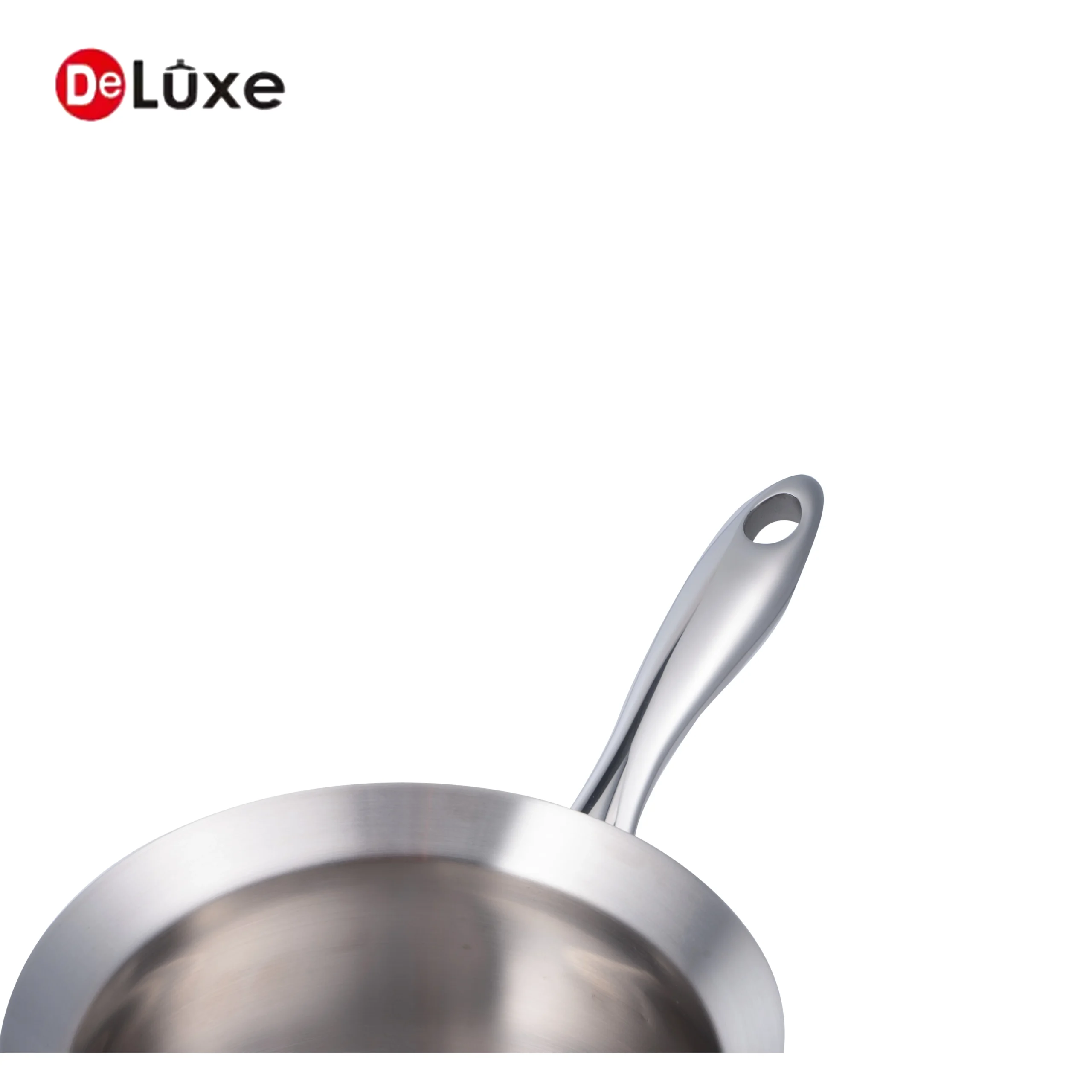 Deluxe belly shape stainless steel saucepan with cast steel handle, suitable for sauce cooking, milk heating and more