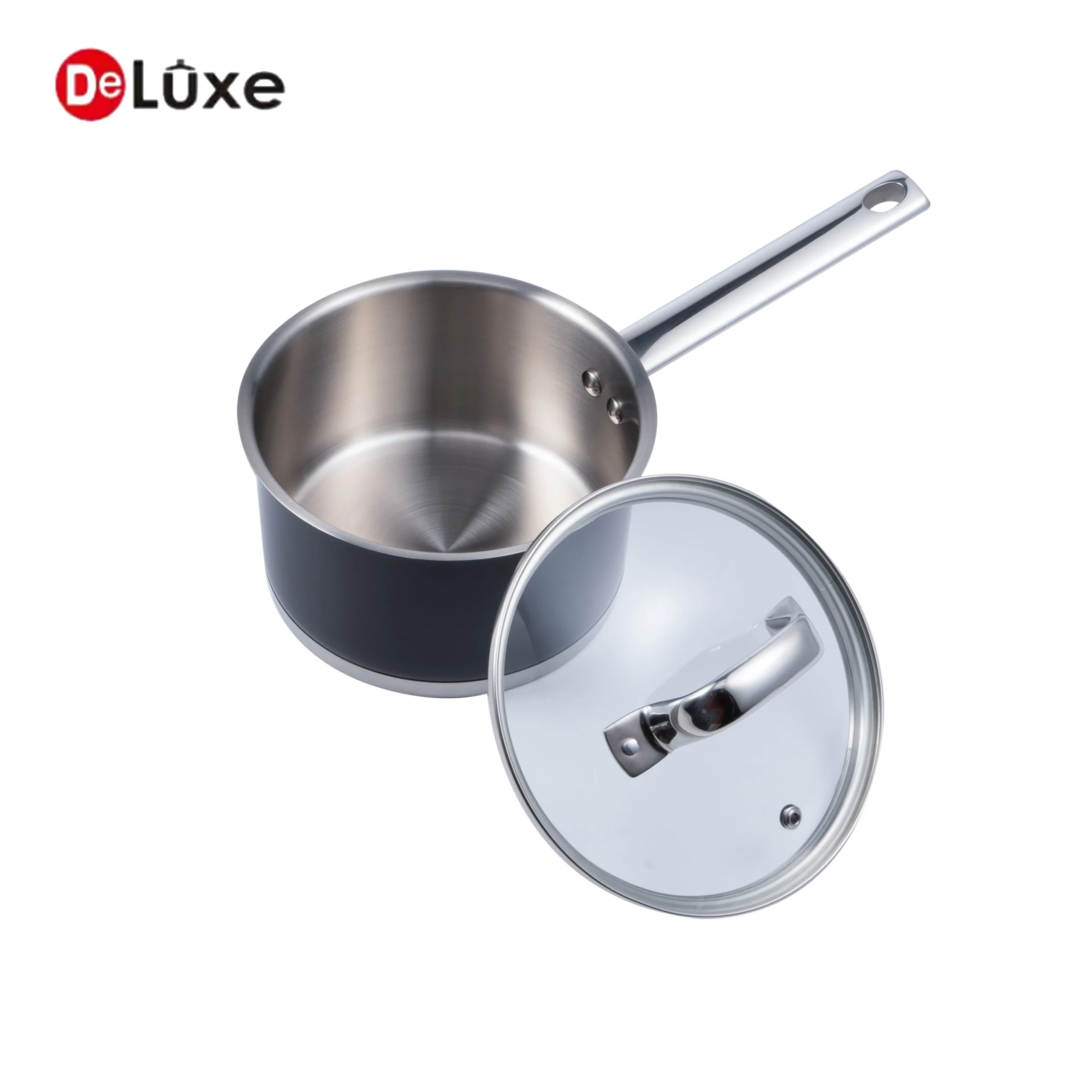 deluxe-black-coated-stainless-steel-saucepan-with-lid
