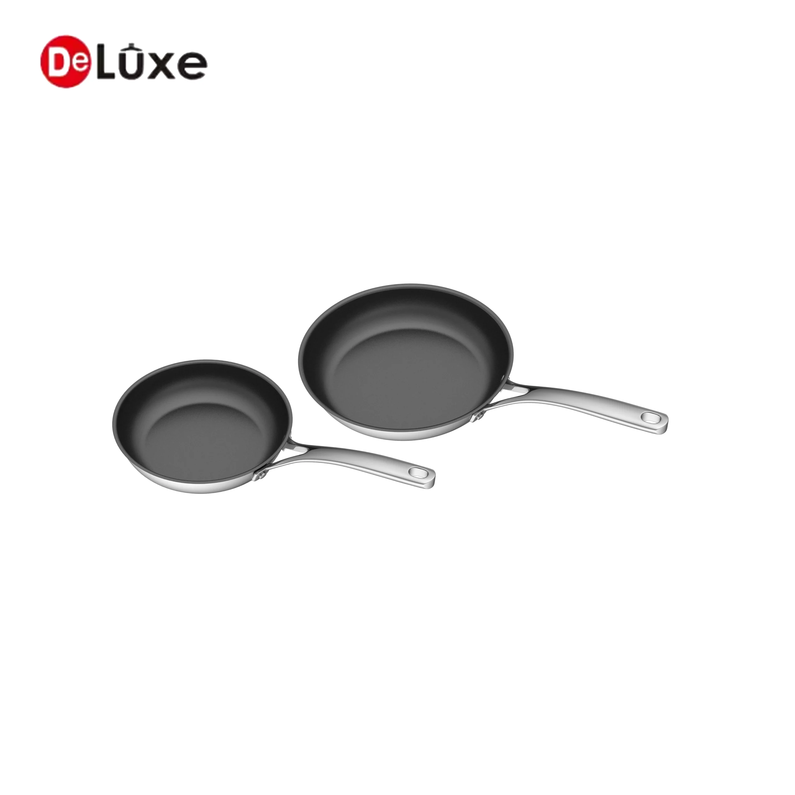 Assorted sizes Deluxe ceramic non-stick frying pan wholesale display