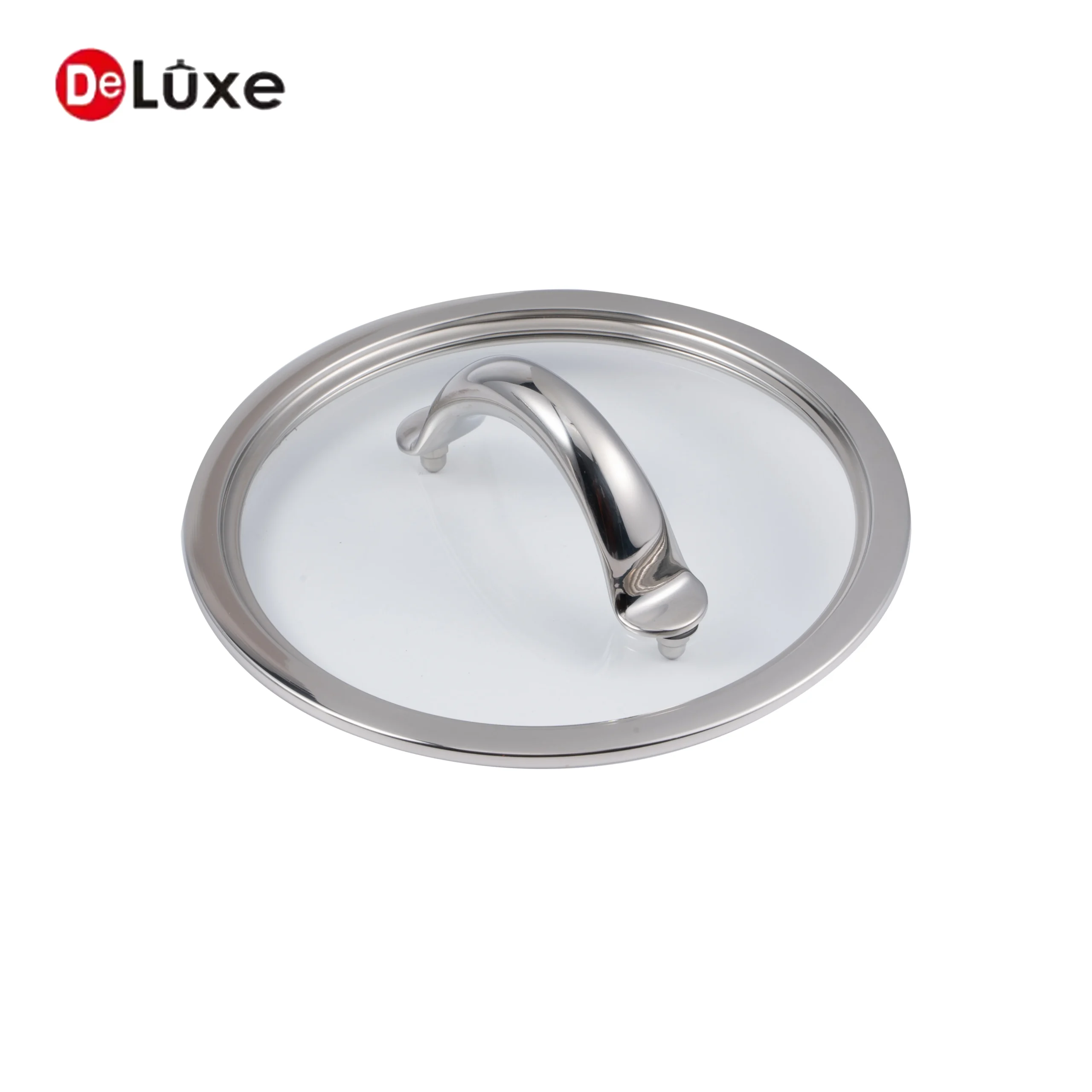 Clear glass lid accessory for Deluxe stainless steel small saucepan milk pot