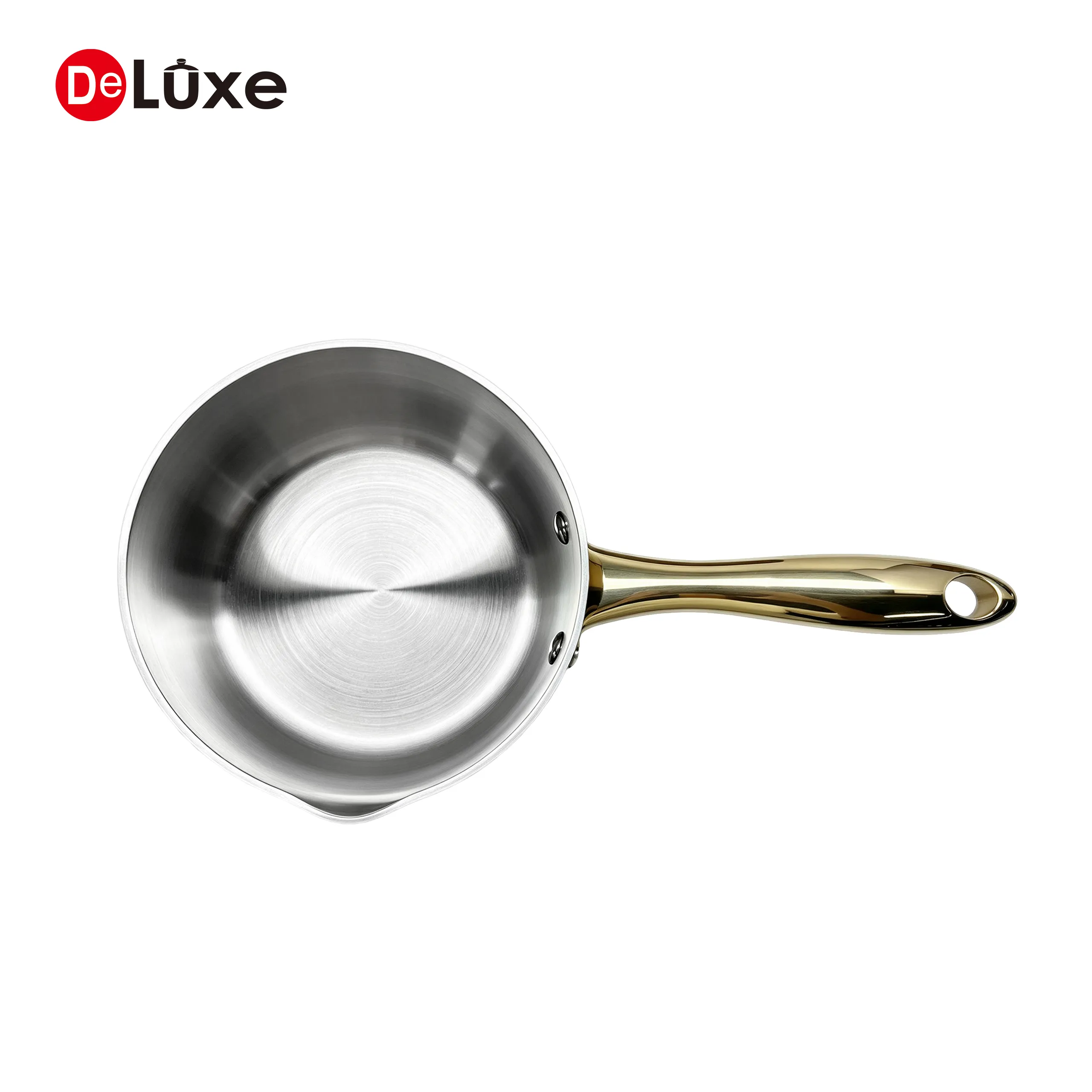 3-ply stainless steel frying pan, champagne PVD finish