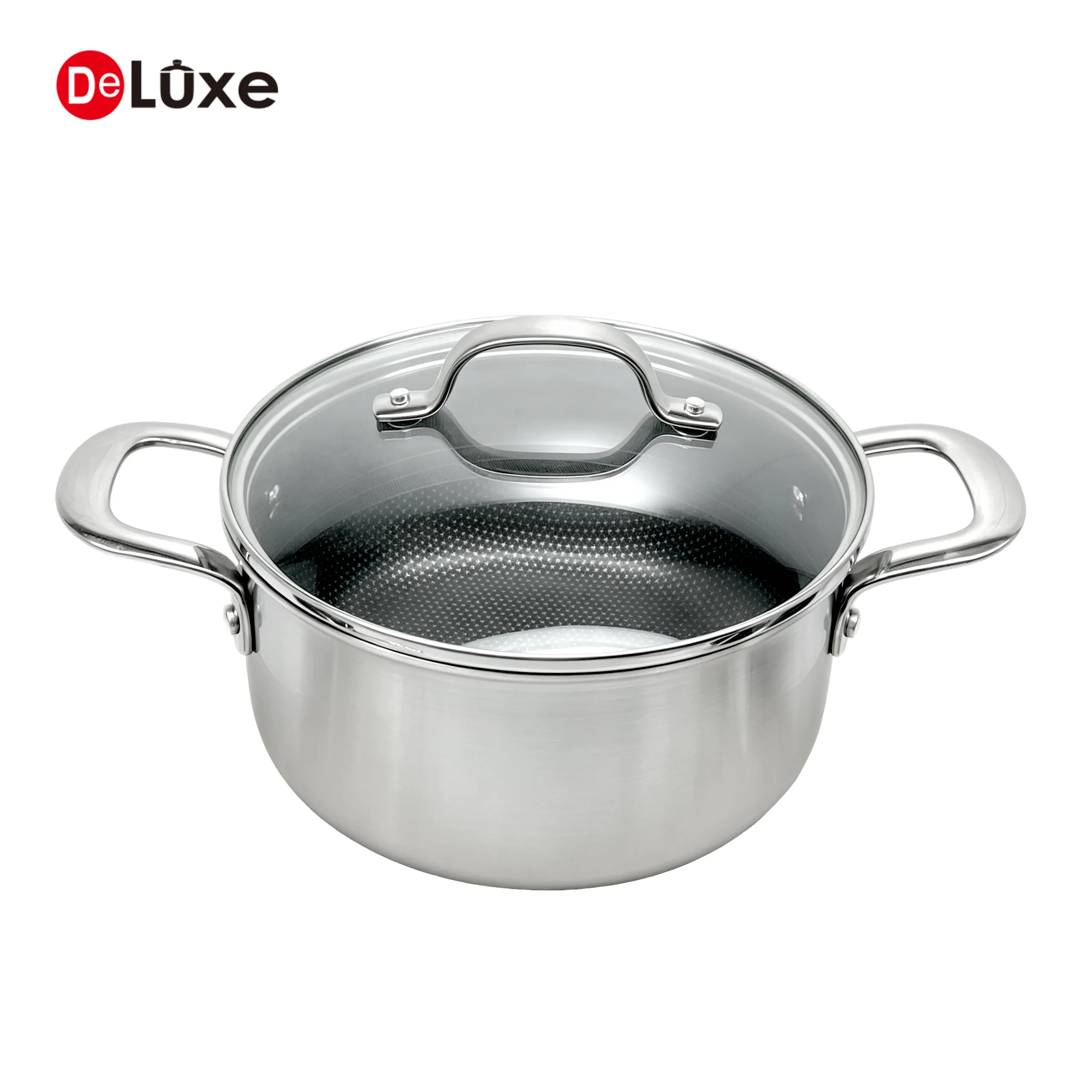 deluxe-3-ply-stock-pot-with-glass-lid-honeycomb-nonstick