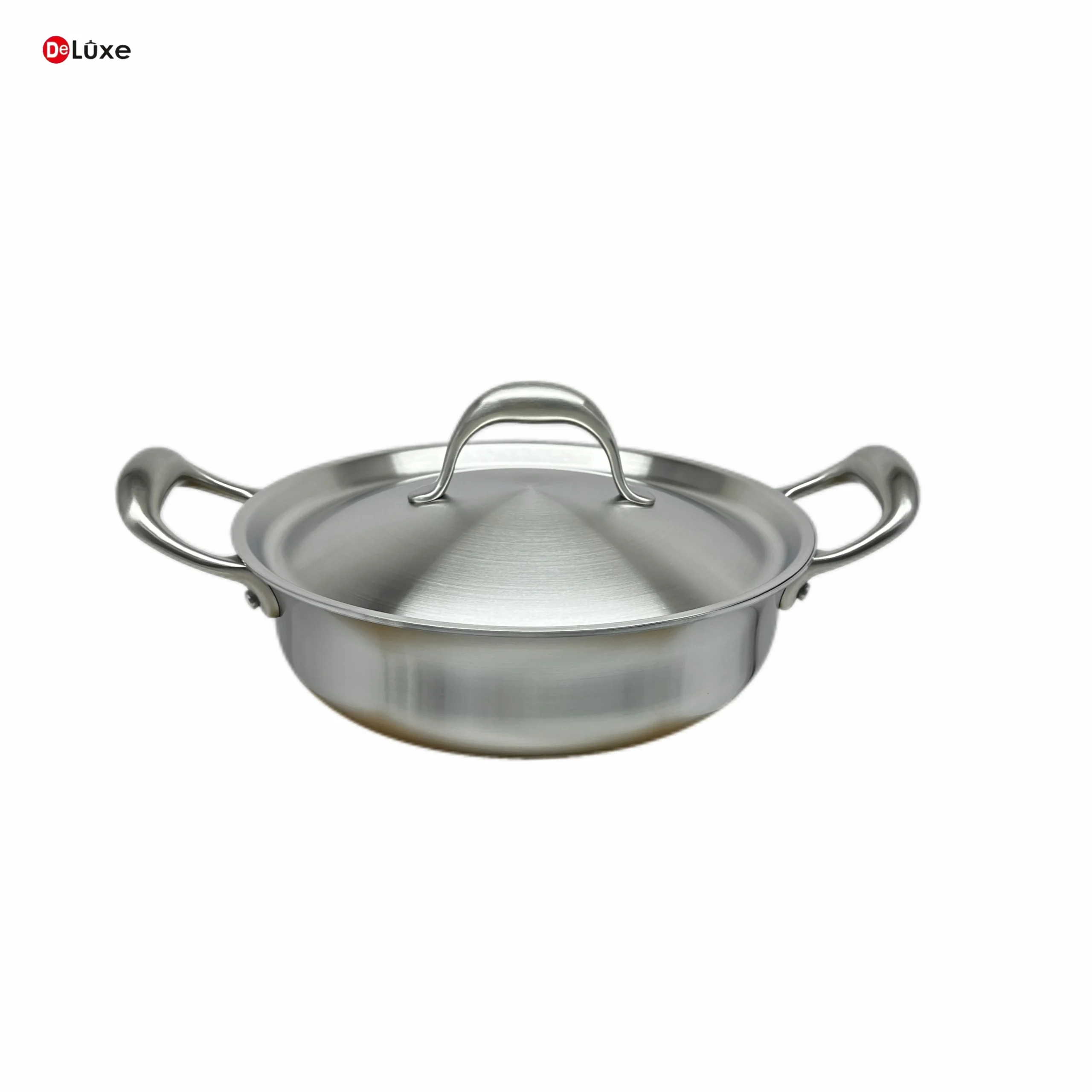 Deluxe 3‑Ply Stainless Steel Bariser with Solid 304 Stainless Steel Lid, Silver Polish Finish