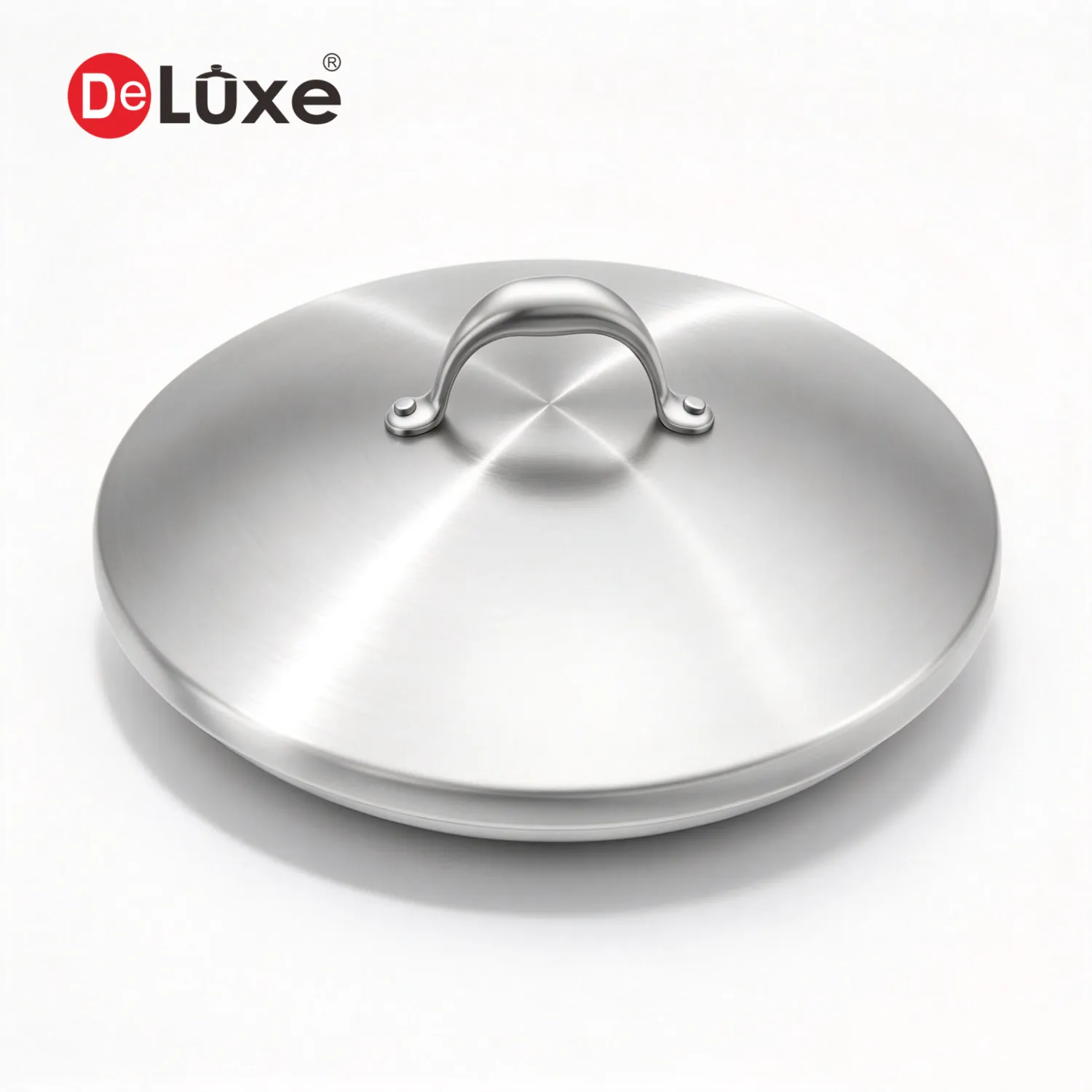 Deluxe 1.0mm SS304 wok lid without steam vent