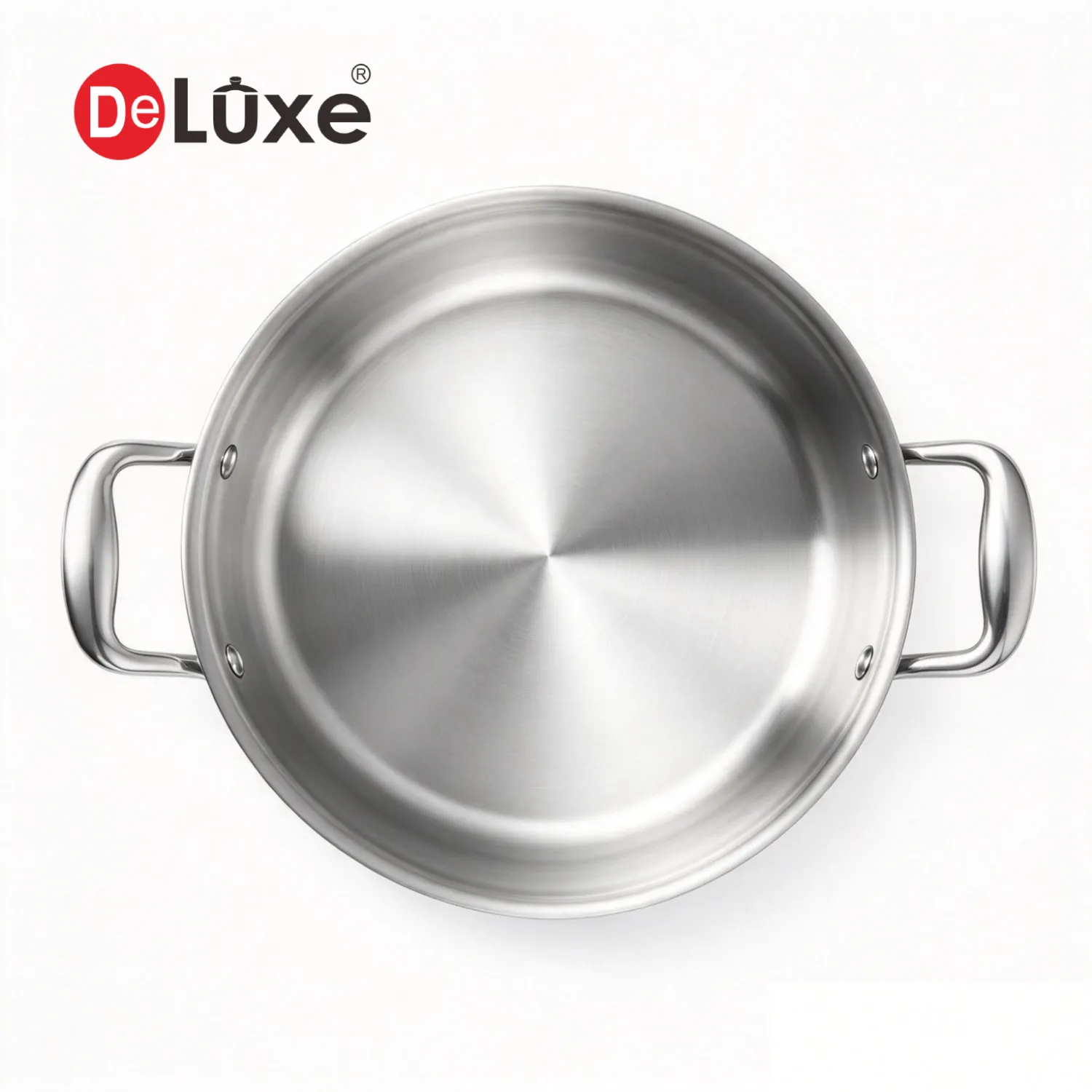Deluxe 5-Ply SS304 Stock Pot Top View